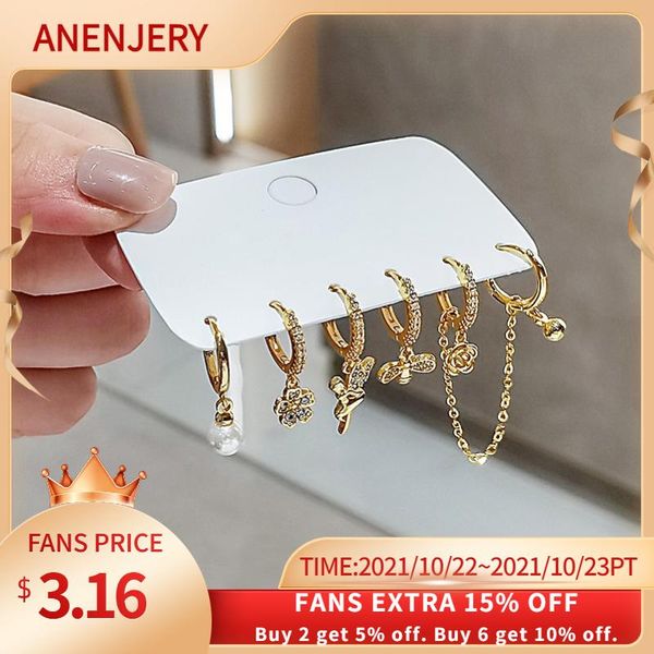 hoop & huggie anenjery 925 sterling silver 6-piece zircon angel flower chain double pierced earring sets for women light luxury jewelry, Golden;silver
hoop & huggie anenjery 925 sterling silver 6-piece zircon angel flower chain double pierced earring sets for women light luxury jewelry, Golden;silver