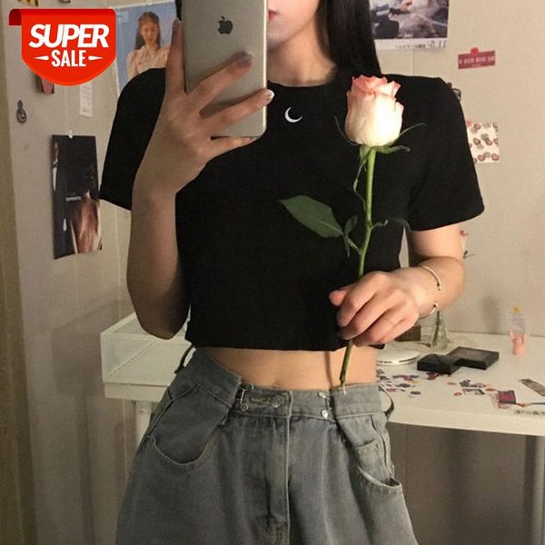 net celebrity short-sleeved t-shirt female korean student waist exposed loose half-sleeved clothes trendy #af1d, White
net celebrity short-sleeved t-shirt female korean student waist exposed loose half-sleeved clothes trendy #af1d, White