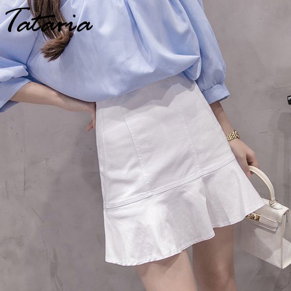 tataria high waist denim skirt for women ruffled slim fishtail shorts s harajuku casual black jeans 210514, White;black
tataria high waist denim skirt for women ruffled slim fishtail shorts s harajuku casual black jeans 210514, White;black