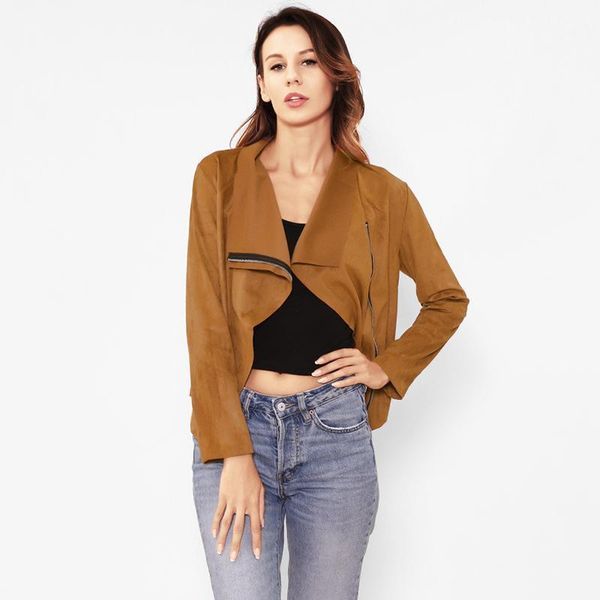 fashion jackets for women 2021 spring autumn long sleeve short deer velvet jacket irregular coat outerwear1, Black;brown
fashion jackets for women 2021 spring autumn long sleeve short deer velvet jacket irregular coat outerwear1, Black;brown