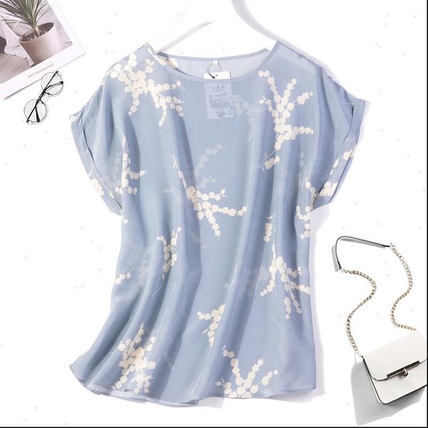 womens 100% women t shirt pure silk short sleeve blouse blue floral plus size 3xl jn017 drop, White
womens 100% women t shirt pure silk short sleeve blouse blue floral plus size 3xl jn017 drop, White