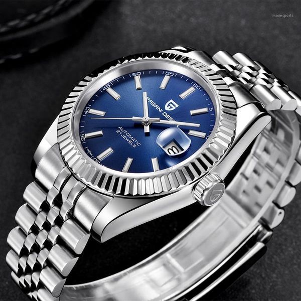 pagani design brand men's mechanical watch luxury business for waterproof stainless steel male clock relogio wristwatches, Slivery;brown
pagani design brand men's mechanical watch luxury business for waterproof stainless steel male clock relogio wristwatches, Slivery;brown