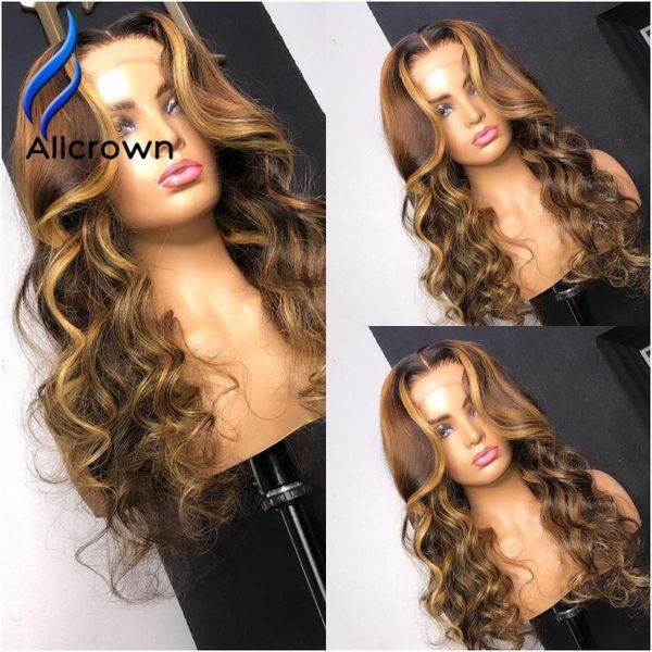 lace wigs alicrown 180 density highlight ombre color body wave front human hair for women brazilian pre-plucked, Black;brown
lace wigs alicrown 180 density highlight ombre color body wave front human hair for women brazilian pre-plucked, Black;brown