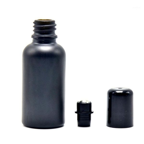 storage bottles & jars 5/10/20 pcs 30ml frosted glass black essential oil bottle roller with stainless steel ball cosmetic containers
storage bottles & jars 5/10/20 pcs 30ml frosted glass black essential oil bottle roller with stainless steel ball cosmetic containers