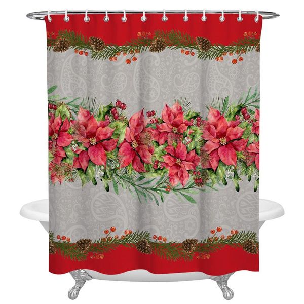 shower curtains christmas poinsettia flower pine branch bathroom decor curtain waterproof for
shower curtains christmas poinsettia flower pine branch bathroom decor curtain waterproof for