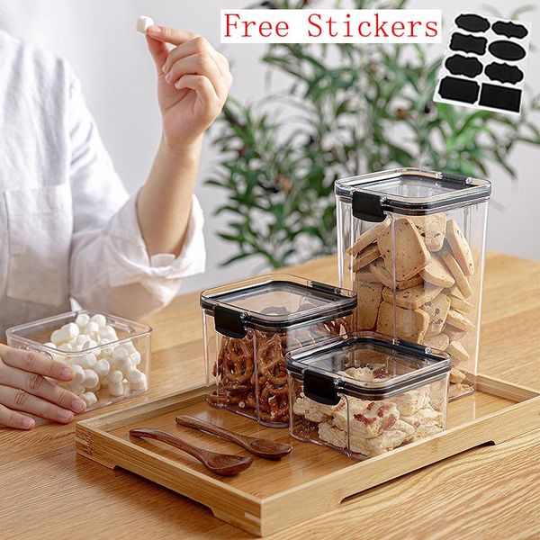 460-1800ml stackable kitchen sealed jar plastic storage box multigrain tank dried fruit tea containers bottles & jars
460-1800ml stackable kitchen sealed jar plastic storage box multigrain tank dried fruit tea containers bottles & jars