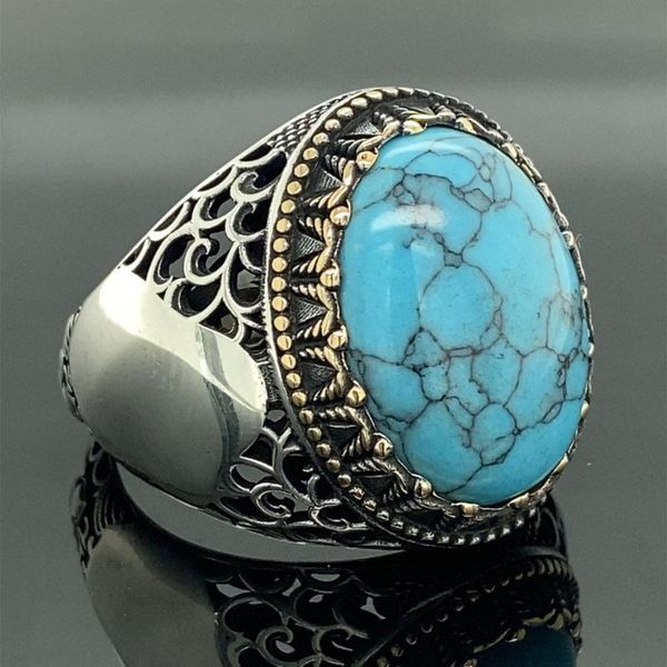 cluster rings sterling silver ring , turquoise stone oval men natural handcrafted ottoman gift for him, Golden;silver
cluster rings sterling silver ring , turquoise stone oval men natural handcrafted ottoman gift for him, Golden;silver