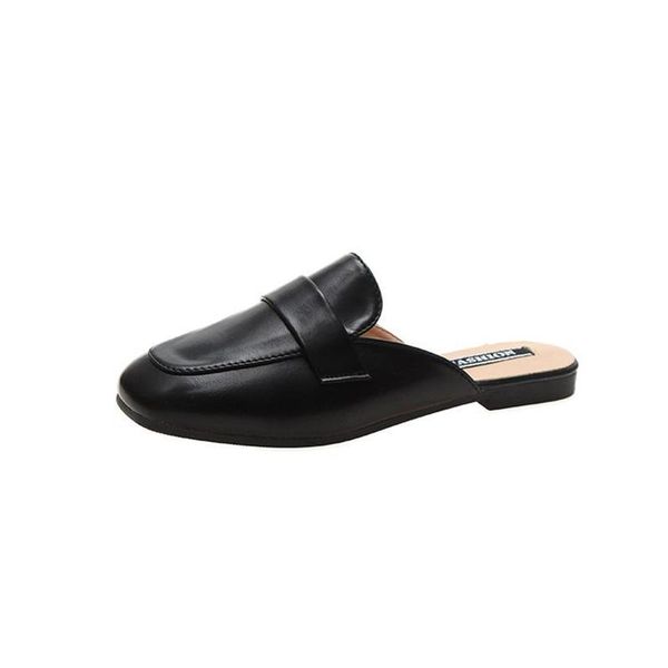 spring and summer 2021 korean flat bottom slippers for women wearing a one legged package slovenly shoes, Black
spring and summer 2021 korean flat bottom slippers for women wearing a one legged package slovenly shoes, Black