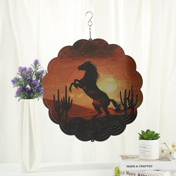 colorful metal horse wind chimes hanging geometric pattern spinner with s hook outdoor garden balcony home decoration decorative objects & f
colorful metal horse wind chimes hanging geometric pattern spinner with s hook outdoor garden balcony home decoration decorative objects & f