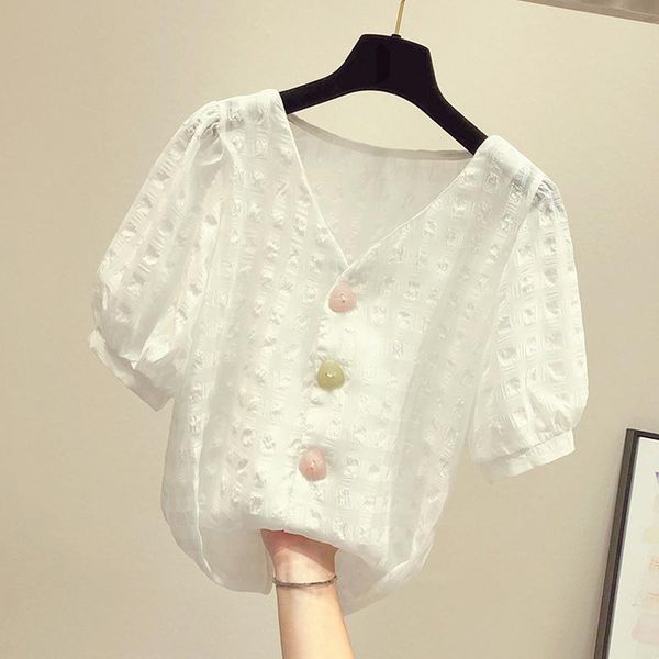 women's blouses & shirts summer 2021 korean fashion womens and blouse chiffon women short sleeve white plus size ladies y578
women's blouses & shirts summer 2021 korean fashion womens and blouse chiffon women short sleeve white plus size ladies y578