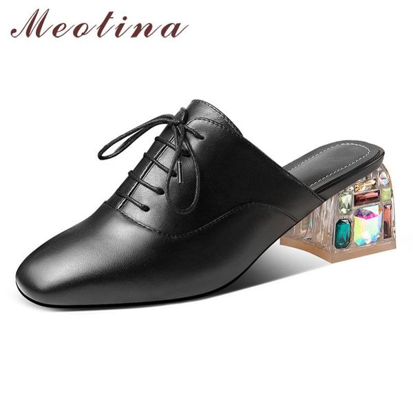 dress shoes meotina high heels women pumps natural genuine leather thick heel mules cow rhinestone square toe lady, Black
dress shoes meotina high heels women pumps natural genuine leather thick heel mules cow rhinestone square toe lady, Black