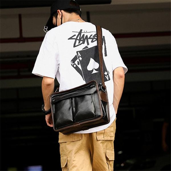 factory wholesale men handbag business casual leather messenger bags pocket decoration mens shoulder bag fashion contrast leathers handbags
factory wholesale men handbag business casual leather messenger bags pocket decoration mens shoulder bag fashion contrast leathers handbags