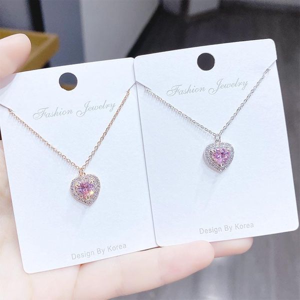 chains luxury exquisite cubic zirconia heart pendant necklace for woman stainless steel clavicle chain bridal wedding jewelry gift, Silver
chains luxury exquisite cubic zirconia heart pendant necklace for woman stainless steel clavicle chain bridal wedding jewelry gift, Silver