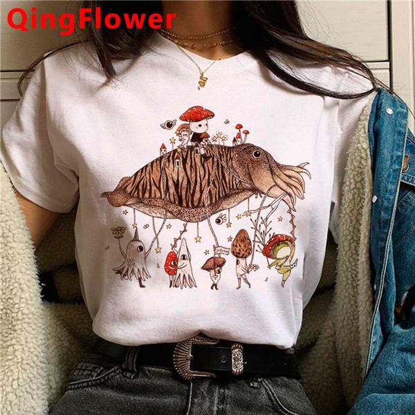 women's t-shirt kawaii mushroom clothes tshirt women couple aesthetic harajuku graphic tees print, White
women's t-shirt kawaii mushroom clothes tshirt women couple aesthetic harajuku graphic tees print, White