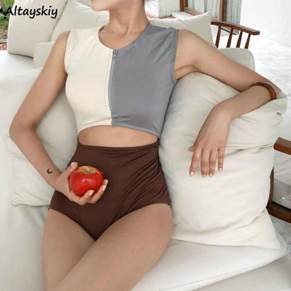 women fashion bikini set patchwork slim zipper off shoulder preppy style high waist retro elegant skinny swimwear female trendy women's, White;black
women fashion bikini set patchwork slim zipper off shoulder preppy style high waist retro elegant skinny swimwear female trendy women's, White;black