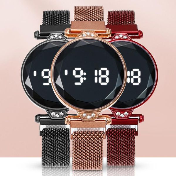 wristwatches 2021 luxury fashion touch screen watches women led digital mesh band magnetic buckle electronic, Slivery;brown
wristwatches 2021 luxury fashion touch screen watches women led digital mesh band magnetic buckle electronic, Slivery;brown