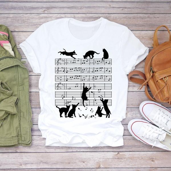 cartoon cat pet animal womens short sleeve style 90s print graphic shirt ladies female tee, White
cartoon cat pet animal womens short sleeve style 90s print graphic shirt ladies female tee, White