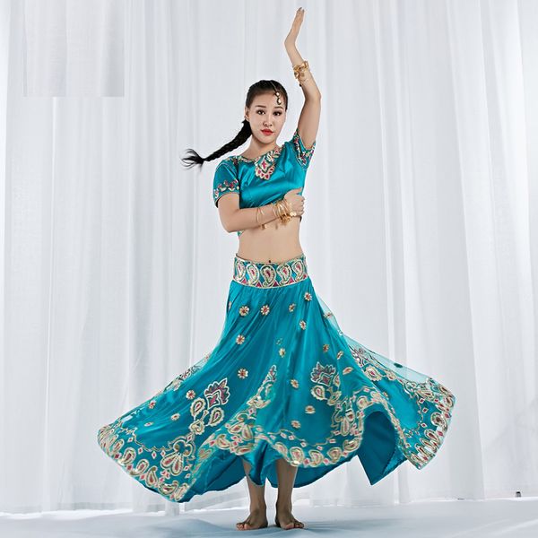 belly dance wear performance belly dance clothes indian dance embroidered bollywood costume 3pcs set (skirt & sari), Black;red
belly dance wear performance belly dance clothes indian dance embroidered bollywood costume 3pcs set (skirt & sari), Black;red