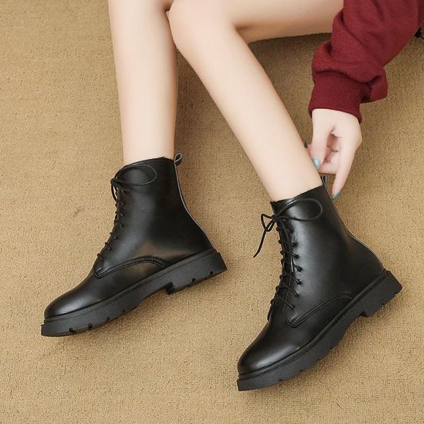 boots leather punk fashion winter warm shoes female motorcycle ankle snow for women woman zapatillas mujer, Black
boots leather punk fashion winter warm shoes female motorcycle ankle snow for women woman zapatillas mujer, Black