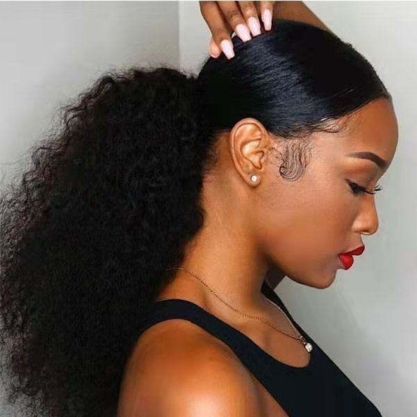 ponytail extensions human hair kinky curly drawstring ponytails brazilian remy wrap around for black women 140g
ponytail extensions human hair kinky curly drawstring ponytails brazilian remy wrap around for black women 140g