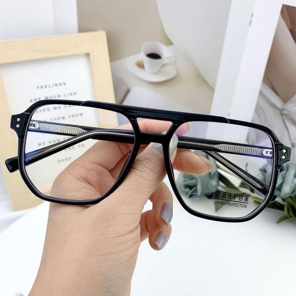 fashion sunglasses frames men women double beam anti blue light glasses frame vintage large eyeglasses blocking blue-ray oversized spectacle, Black
fashion sunglasses frames men women double beam anti blue light glasses frame vintage large eyeglasses blocking blue-ray oversized spectacle, Black