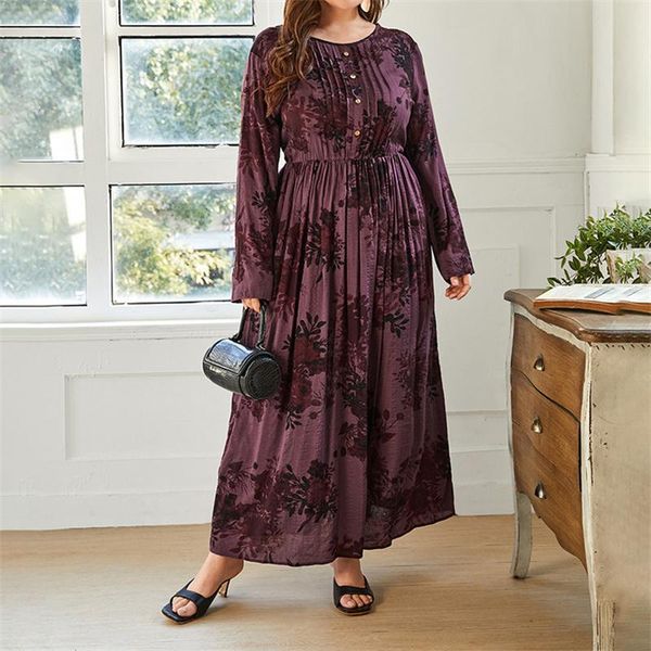 plus size dresses 2021 spring autumn long sleeve dress women o neck floral print retro vintage high waist house, Black
plus size dresses 2021 spring autumn long sleeve dress women o neck floral print retro vintage high waist house, Black