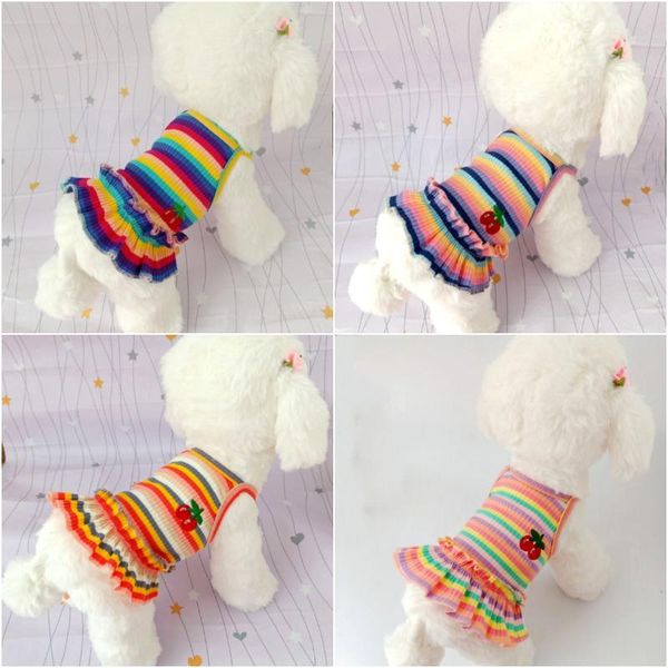 dog apparel pet clothes summer color striped cherry princess dress teddy bichon hiromi small cat ropa perro
dog apparel pet clothes summer color striped cherry princess dress teddy bichon hiromi small cat ropa perro