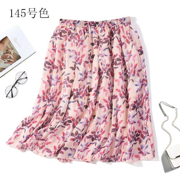 skirts women's 100% silk knee length skirt two-layer pleated long summer beach jn111-3, Black
skirts women's 100% silk knee length skirt two-layer pleated long summer beach jn111-3, Black
