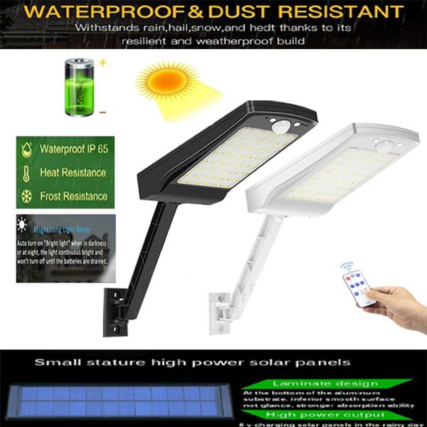 solar lamps 56 leds light available with remote charging 900lm super bright outdoor waterproof garden wall lamp
solar lamps 56 leds light available with remote charging 900lm super bright outdoor waterproof garden wall lamp