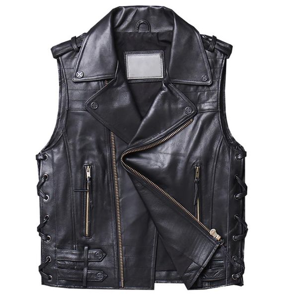 men's vests motorcycle vest cowhide fashionable automotive mans weskit waistcoat sleeveless coat genuine leather dress suit, Black;white
men's vests motorcycle vest cowhide fashionable automotive mans weskit waistcoat sleeveless coat genuine leather dress suit, Black;white