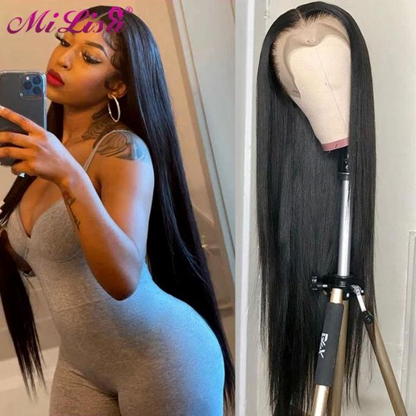 lace wigs 30 inch front for women transparent t part frontal brazilian straight remy human hair middle wig, Black;brown
lace wigs 30 inch front for women transparent t part frontal brazilian straight remy human hair middle wig, Black;brown