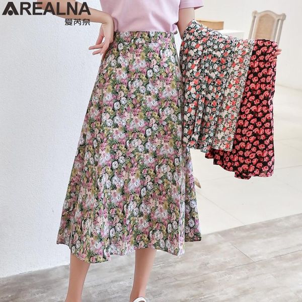 skirts 18 colors vintage floral print pleated long womens summer korean streetwear elastic waist chiffon midi skirt faldas, Black
skirts 18 colors vintage floral print pleated long womens summer korean streetwear elastic waist chiffon midi skirt faldas, Black