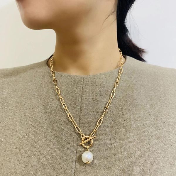 pendant necklaces gothic simulated pearl choker necklace for women wedding punk big bead lariat gold color long chain jewelry, Silver
pendant necklaces gothic simulated pearl choker necklace for women wedding punk big bead lariat gold color long chain jewelry, Silver