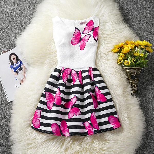 girl's dresses kids for girls classic striped princess dress children's big butterfly print wholesale 6-11 years, Red;yellow
girl's dresses kids for girls classic striped princess dress children's big butterfly print wholesale 6-11 years, Red;yellow