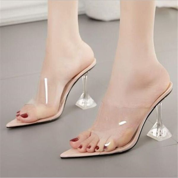 slippers pvc transparent sandals summer fashion ladies crystal heeled high-heel party shoes size 35-42 zbsh, Black
slippers pvc transparent sandals summer fashion ladies crystal heeled high-heel party shoes size 35-42 zbsh, Black