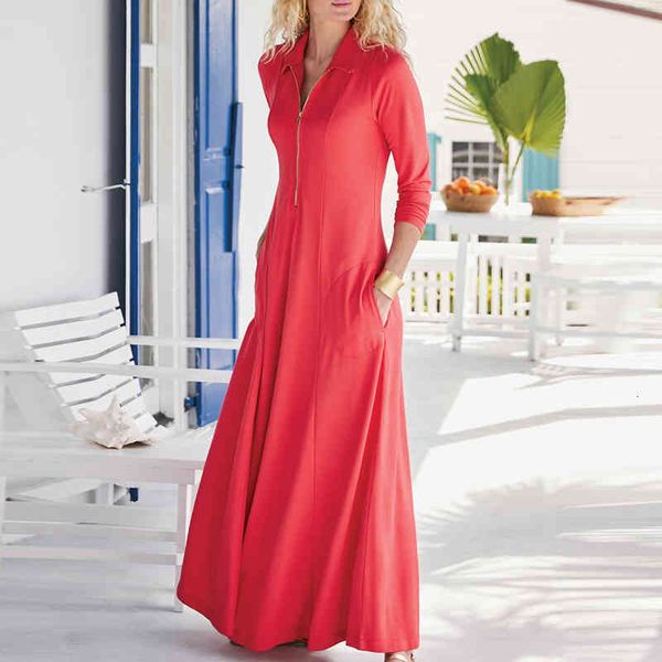 dresses autumn elegant turn-down collar knitted women vintage solid zip party es ladies casual pocket loose long a9vm tycw, Black;gray
dresses autumn elegant turn-down collar knitted women vintage solid zip party es ladies casual pocket loose long a9vm tycw, Black;gray