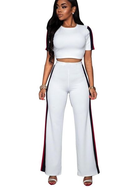 plus size two piece sets 2021 fashion o collar short sleeve crop long pants high waist striped print women clothes women's, White
plus size two piece sets 2021 fashion o collar short sleeve crop long pants high waist striped print women clothes women's, White