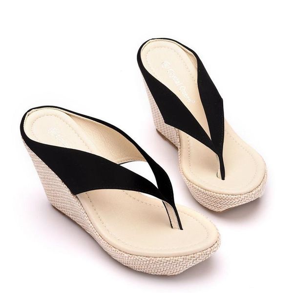 slippers platform wedges sandals for women high heel sandals&flip flops shoes, Black
slippers platform wedges sandals for women high heel sandals&flip flops shoes, Black