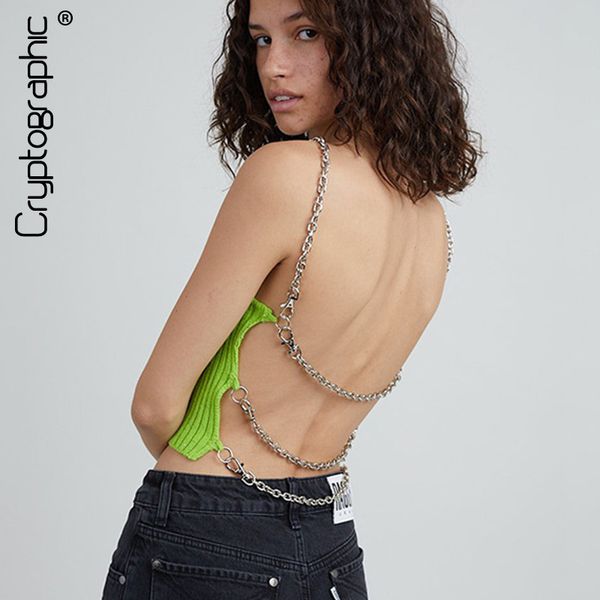 cryptographic 2021 summer fashion chic chain bandage halter crop women baless cropped feminino green camis streetwear, Black;white
cryptographic 2021 summer fashion chic chain bandage halter crop women baless cropped feminino green camis streetwear, Black;white