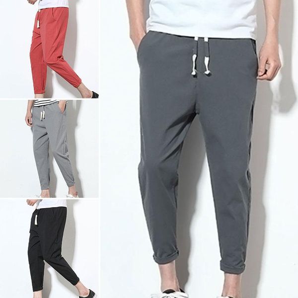 men's pants cotton joggers men solid harem 2021 summer fitness casual ankle-length mens trousers streetwear slim male sweatpants, Black
men's pants cotton joggers men solid harem 2021 summer fitness casual ankle-length mens trousers streetwear slim male sweatpants, Black