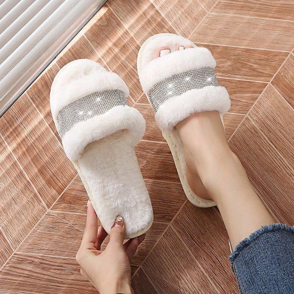 shiny rhinestone women luxury fur slippers flat indoor cozy furry slides solid crystal designer home shoes ladies female winter, Black
shiny rhinestone women luxury fur slippers flat indoor cozy furry slides solid crystal designer home shoes ladies female winter, Black