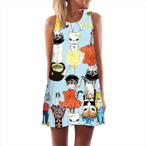 sleeveless dress 3d printed women tanks vintage boho beach party sundress casual loose chiffon summer clothes mini vestidos, White
sleeveless dress 3d printed women tanks vintage boho beach party sundress casual loose chiffon summer clothes mini vestidos, White