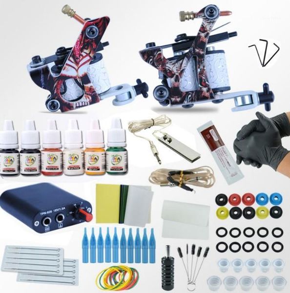 complete professional tattoo machine kit sets 2 gun for body art 6colors inks power supply1
complete professional tattoo machine kit sets 2 gun for body art 6colors inks power supply1