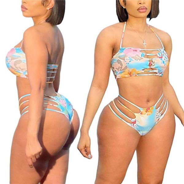 women's swimwear 2pcs women summer flower print bikini push up padden bathing suit hollow-out halter-neck + low-waist briefs swimsuit, White;black
women's swimwear 2pcs women summer flower print bikini push up padden bathing suit hollow-out halter-neck + low-waist briefs swimsuit, White;black