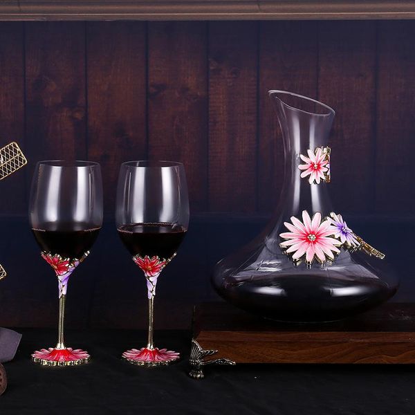 enamel red wine glass decanters kit household creative personality champagne gift cup glasses
enamel red wine glass decanters kit household creative personality champagne gift cup glasses