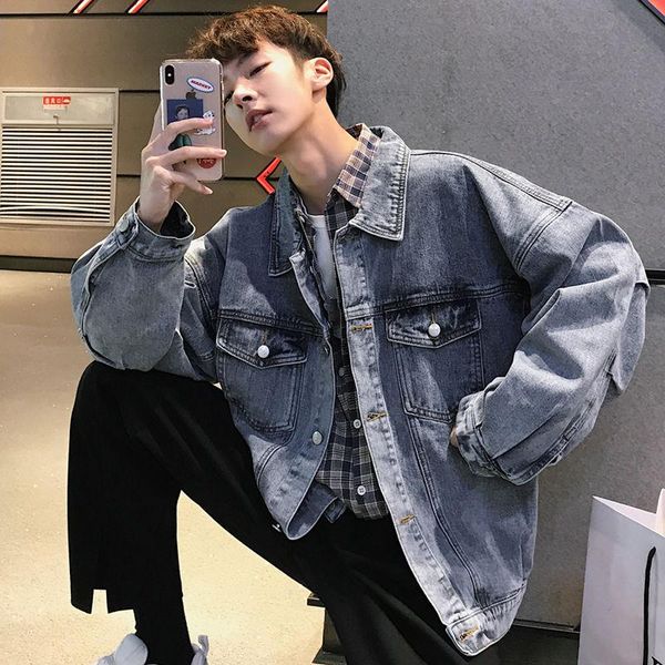 men's vests autumn retro washed simple denim jacket korean-style loose student fashion, Black;white
men's vests autumn retro washed simple denim jacket korean-style loose student fashion, Black;white