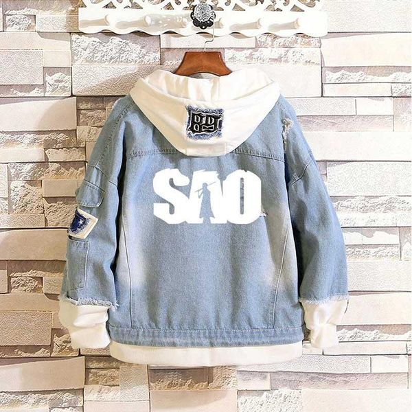 men's hoodies & sweatshirts anime sword art online sao denim jacket hoodie boy hooded sportswear lover streetwear cosplay fashion cloth, Black
men's hoodies & sweatshirts anime sword art online sao denim jacket hoodie boy hooded sportswear lover streetwear cosplay fashion cloth, Black