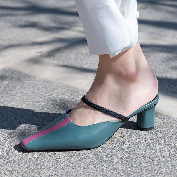 fashion sandals women summer genuine leather thick high heel slippers party shoes woman black
fashion sandals women summer genuine leather thick high heel slippers party shoes woman black