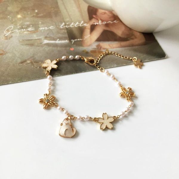 charm bracelets rhinestone pearls beautiful simple bracelet little cat sweet korean for women, Golden;silver
charm bracelets rhinestone pearls beautiful simple bracelet little cat sweet korean for women, Golden;silver
