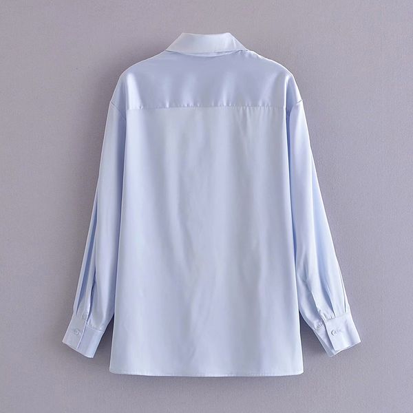 women's blouses & shirts spring elegant summer long shirt solid color blue light soft stain shirts, White
women's blouses & shirts spring elegant summer long shirt solid color blue light soft stain shirts, White
